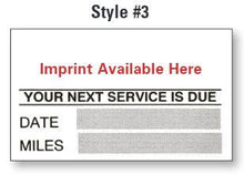 Load image into Gallery viewer, Custom Write-In Cut-Sheet Reminder Stickers Service Department Alabama Independent Auto Dealers Association Store