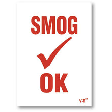Load image into Gallery viewer, Stock Static Cling Reminders Service Department Alabama Independent Auto Dealers Association Store Smog OK