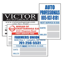 Load image into Gallery viewer, Custom Write-In Cut-Sheet Reminder Stickers Service Department Alabama Independent Auto Dealers Association Store Light Adhesive