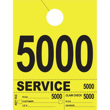 Load image into Gallery viewer, Heavy Brite™ 4 Part Service Dispatch Numbers Service Department Alabama Independent Auto Dealers Association Store Bright Yellow (5000-5999)