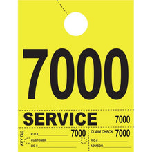 Load image into Gallery viewer, Heavy Brite™ 4 Part Service Dispatch Numbers Service Department Alabama Independent Auto Dealers Association Store Bright Yellow (7000-7999)