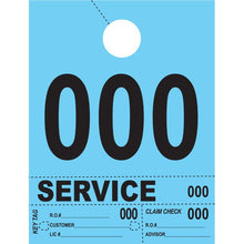 Load image into Gallery viewer, Heavy Brite™ 4 Part Service Dispatch Numbers Service Department Alabama Independent Auto Dealers Association Store Blue (000-999)