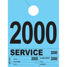 Load image into Gallery viewer, Heavy Brite™ 4 Part Service Dispatch Numbers Service Department Alabama Independent Auto Dealers Association Store Blue (2000-2999)