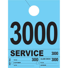 Load image into Gallery viewer, Heavy Brite™ 4 Part Service Dispatch Numbers Service Department Alabama Independent Auto Dealers Association Store Blue (3000-3999)
