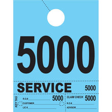 Load image into Gallery viewer, Heavy Brite™ 4 Part Service Dispatch Numbers Service Department Alabama Independent Auto Dealers Association Store Blue (5000-5999)