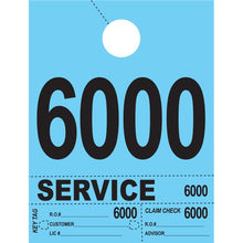 Load image into Gallery viewer, Heavy Brite™ 4 Part Service Dispatch Numbers Service Department Alabama Independent Auto Dealers Association Store Blue (6000-6999)