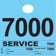 Load image into Gallery viewer, Heavy Brite™ 4 Part Service Dispatch Numbers Service Department Alabama Independent Auto Dealers Association Store Blue (7000-7999)