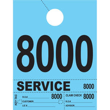 Load image into Gallery viewer, Heavy Brite™ 4 Part Service Dispatch Numbers Service Department Alabama Independent Auto Dealers Association Store Blue (8000-8999)