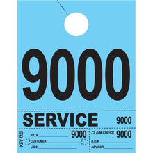 Load image into Gallery viewer, Heavy Brite™ 4 Part Service Dispatch Numbers Service Department Alabama Independent Auto Dealers Association Store Blue (9000-9999)