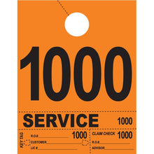 Load image into Gallery viewer, Heavy Brite™ 4 Part Service Dispatch Numbers Service Department Alabama Independent Auto Dealers Association Store Orange (1000-1999)