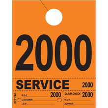 Load image into Gallery viewer, Heavy Brite™ 4 Part Service Dispatch Numbers Service Department Alabama Independent Auto Dealers Association Store Orange (2000-2999)