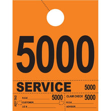 Load image into Gallery viewer, Heavy Brite™ 4 Part Service Dispatch Numbers Service Department Alabama Independent Auto Dealers Association Store Orange (5000-5999)