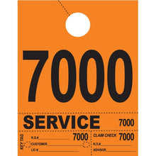 Load image into Gallery viewer, Heavy Brite™ 4 Part Service Dispatch Numbers Service Department Alabama Independent Auto Dealers Association Store Orange (7000-7999)
