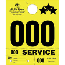 Load image into Gallery viewer, Custom Heavy Brite™ 4 Part Service Dispatch Numbers Service Department Alabama Independent Auto Dealers Association Store Yellow