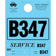 Load image into Gallery viewer, Custom Heavy Brite™ 4 Part Service Dispatch Numbers Service Department Alabama Independent Auto Dealers Association Store Blue