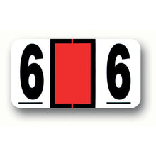 Load image into Gallery viewer, File Right™ Number Labels Service Department Alabama Independent Auto Dealers Association Store Roll 6