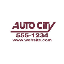 Load image into Gallery viewer, Custom Die-Cut Auto Decals Sales Department Alabama Independent Auto Dealers Association Store Burgundy