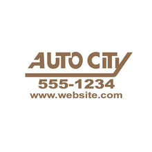 Load image into Gallery viewer, Custom Die-Cut Auto Decals Sales Department Alabama Independent Auto Dealers Association Store Satin Gold