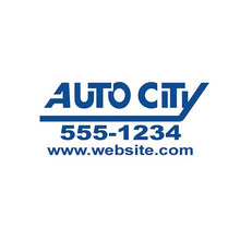 Load image into Gallery viewer, Custom Die-Cut Auto Decals Sales Department Alabama Independent Auto Dealers Association Store Vivid Blue