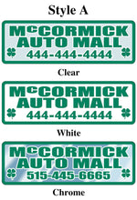 Load image into Gallery viewer, Custom Domed Auto Decals Sales Department Alabama Independent Auto Dealers Association Store Style A White