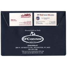 Load image into Gallery viewer, Custom Vinyl Policy Holders - Document Holder Sales Department Alabama Independent Auto Dealers Association Store Standard Navy Blue