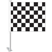 Load image into Gallery viewer, Clip-On Window Flags (Standard Flags) Sales Department Alabama Independent Auto Dealers Association Store Checkered - Black