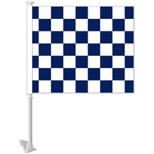 Load image into Gallery viewer, Clip-On Window Flags (Standard Flags) Sales Department Alabama Independent Auto Dealers Association Store Checkered - Blue
