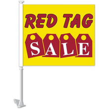 Load image into Gallery viewer, Clip-On Window Flags (Standard Flags) Sales Department Alabama Independent Auto Dealers Association Store Red Tag Sale