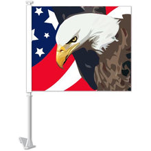 Load image into Gallery viewer, Clip-On Window Flags (Standard Flags) Sales Department Alabama Independent Auto Dealers Association Store Eagle