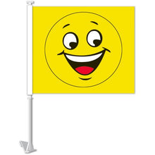 Load image into Gallery viewer, Clip-On Window Flags (Standard Flags) Sales Department Alabama Independent Auto Dealers Association Store Happy Face