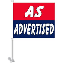 Load image into Gallery viewer, Clip-On Window Flags (Standard Flags) Sales Department Alabama Independent Auto Dealers Association Store Red/Blue - As Advertised