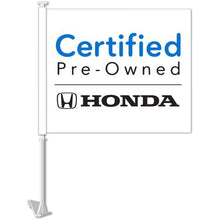 Load image into Gallery viewer, Clip-On Window Flags (Manufacturer Flags) Sales Department Alabama Independent Auto Dealers Association Store Certified Pre-Owned Honda