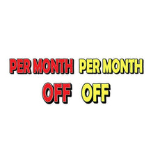 Load image into Gallery viewer, Giant Magnetic Slogans, Comma & Period Sales Department Alabama Independent Auto Dealers Association Store Per Month Red with Gray Border