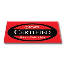 Load image into Gallery viewer, Windshield Banners Sales Department Alabama Independent Auto Dealers Association Store Toyota Certified Used Vehicles