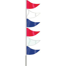 Load image into Gallery viewer, Ground Pennants Sales Department Alabama Independent Auto Dealers Association Store Plasticloth Red White and Blue