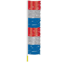 Load image into Gallery viewer, Ground Pennants Sales Department Alabama Independent Auto Dealers Association Store Metallic Red Silver and Blue