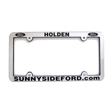 Load image into Gallery viewer, Custom Chrome License Plate Frames Sales Department Alabama Independent Auto Dealers Association Store Shiny Chrome Economy Recessed Letter