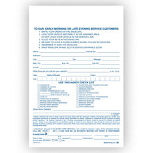 Load image into Gallery viewer, Night Drop Envelopes Service Department Alabama Independent Auto Dealers Association Store Service Estimate and Parts Return 500 Per Box
