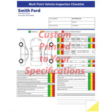 Load image into Gallery viewer, Custom Multi-Point Inspection Forms Service Department Alabama Independent Auto Dealers Association Store 8 1/2" x 11" 2-Part