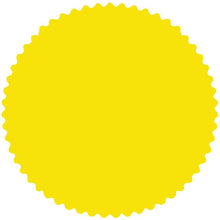Load image into Gallery viewer, Custom 2" Starburst Labels Service Department Alabama Independent Auto Dealers Association Store Yellow Fluorescent