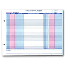 Load image into Gallery viewer, General Journal Vouchers Office Forms Alabama Independent Auto Dealers Association Store (Form #ERA-7221)