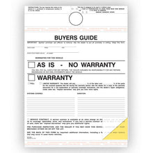 Load image into Gallery viewer, Hanging Buyers Guide Sales Department Alabama Independent Auto Dealers Association Store As Is (No Dealer Warranty)