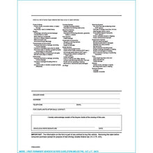 Load image into Gallery viewer, PEEL n SEAL™ Imprinted 1-Part Buyers Guide Sales Department Alabama Independent Auto Dealers Association Store Backer Printing Only English