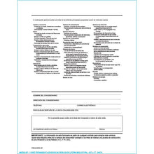 Load image into Gallery viewer, PEEL n SEAL™ Imprinted 1-Part Buyers Guide Sales Department Alabama Independent Auto Dealers Association Store Backer Printing Only Spanish