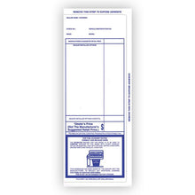 Load image into Gallery viewer, Imprinted Stock Addendum Stickers (Adhesive) Sales Department Alabama Independent Auto Dealers Association Store Blue