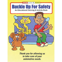 Load image into Gallery viewer, Coloring Book/Pad and Crayons Sales Department Alabama Independent Auto Dealers Association Store Buckle Up For Safety Coloring Book