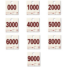 Load image into Gallery viewer, Heavy Stock Side Padded Colored Dispatch Numbers Service Department Alabama Independent Auto Dealers Association Store (000-999)