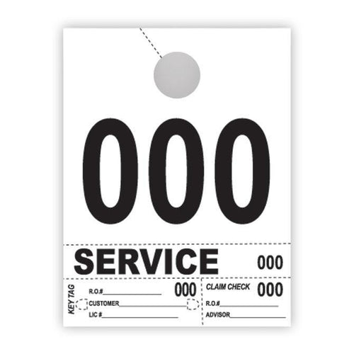 Heavy Brite™ 4 Part Service Dispatch Numbers (White Stock) Service Department Alabama Independent Auto Dealers Association Store (000-999)