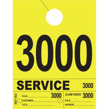 Load image into Gallery viewer, Heavy Brite™ 4 Part Service Dispatch Numbers Service Department Alabama Independent Auto Dealers Association Store Bright Yellow (3000-3999)
