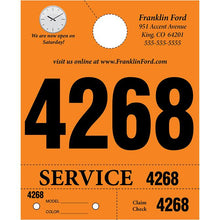 Load image into Gallery viewer, Custom Heavy Brite™ 4 Part Service Dispatch Numbers Service Department Alabama Independent Auto Dealers Association Store Orange
